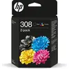 Image de HP 308 2-Pack Black/Tri-color Original Ink Cartridge Combo, 121 mm, 43,5 mm, 205 mm, 100 g