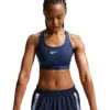 Image de Nike Swoosh Femme - Debardeurs & Brassieres, Bleu - Taille 34 - Jersey de coton