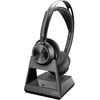 Image de Poly Voyager Focus 2-M - Casque - supra-aural - Bluetooth - sans fil, filaire - réduction active du bruit - adaptateur USB-C via Bluetooth - noir - pour Microsoft Teams
