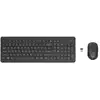 Image de HP 330 - Ensemble clavier et souris - sans fil - 2.4 GHz - Français - noir - pour HP 21, 22, 24, 27, Laptop 15, 15s, 17, Pavilion 24, 27, TP01, Pavilion Laptop 14, 15 - Neuf