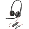 Image de HP Poly Micro-casque Poly Blackwire 3220 stéréo USB-C + adaptateur USB-C/A