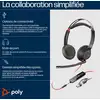 Image de Poly Micro-casque Blackwire 5220 stéréo USB-C + connexion 3,5 mm + adaptateur USB-C/A - Neuf