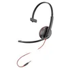 Image de Poly Blackwire 3215 - Blackwire 3200 Series - Casque - supra-aural - filaire - connecteur 3,5 mm, USB-C - noir - Skype pour les entreprises, Avaya Certified, Cisco Jabber Certified, UC