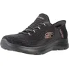 Image de Skechers Femme Summits Classy Night Slip-In ENTRAINEUSE, Black Mesh Black Rose Gold Trim, 41 EU en occasion ou reconditionné