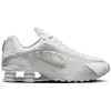 Image de Nike Shox R4, couleur blanche, rouge vif et argent métallisé, pointure européenne 40,5