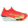 Image de Nike Air Zoom Alphafly Next% 3, couleur rouge vif et vert citron (pour femmes) - Pointure EU 40