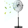 Image de VEVOR Ventilateur industriel sur pied, ventilateur de 560 mm, 115-147 cm, 3 vitesses, ventilateur pour salon, maison, bureau, noir