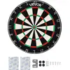 Image de Cible de fléchettes VEVOR 450 mm, planche à fléchettes en fibre de sisal avec bullseye sans pince, fil de lame & anneau numérique rotatif, pour les salles de fête & de jeux à la maison (fléchettes non incluses)
