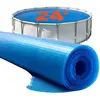 Image de Bâche solaire ronde pour piscine VEVOR,  7315 mm, film solaire, bâche solaire pour piscine de 0,4 mm d'épaisseur avec coussin d'air et matériau PE, absorption de la chaleur pendant la journée, rétention de la chaleur pendant la nuit, bâches solaires, bleu