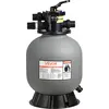 Image de Filtre à sable VEVOR, cuve de filtration de 450 mm, système de filtration à sable de 151 l/min, réservoir de filtration avec vanne multivoies à 7 voies, modes de lavage à contre-courant, rinçage, circulation, eaux usées, hiver et fermeture, pour piscines hors sol