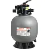 Image de Filtre à sable VEVOR, cuve de filtration de 500 mm, système de filtration à sable de 189,3 l/min, réservoir de filtration avec vanne multivoies à 7 voies, modes de lavage à contre-courant, rinçage, circulation, eaux usées, hiver et fermeture, pour piscines hors sol