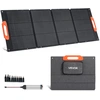 Image de Vevor Panneau Solaire Portable 150 W Chargeur Solaire Pliable Monocristallin Etfe Pour Station Alimentation Camping Randonnee Avec Sortie Mc4, Port Usb Qc 3.0 Type-c Adaptateur Cc 10 En 1 Etanche Ip67