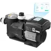 Image de Pompe de piscine VEVOR 26 000 l/h, à vitesse variable, 1 100 W, hauteur de refoulement de 15 m, pompe pour piscine enterrée ou hors sol avec panier filtrant, pompe de filtration auto-amorçante, minuterie programmable, pour piscines hors sol