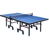 Image de Table de ping-pong VEVOR, table de ping-pong en MDF, table de ping-pong pliable avec filet de serrage rapide et roues verrouillables, installation facile en 10 minutes, plateau de table de 25 mm d'épaisseur