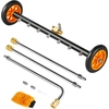 Image de VEVOR Nettoyeur haute pression 590 mm, nettoyeur de bas de caisse, nettoyeur de surface en inox, max. 4000 PSI, pour allées, terrasses, ponts
