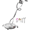 Image de Nettoyeur haute pression VEVOR, 535 mm, nettoyeur de surface, acier inoxydable, 4000 PSI, raccord rapide 3/8 pouces, pour béton, terrasse, trottoirs
