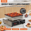 Image de VEVOR Mini crêpière commerciale Dutch mini machine à crêpes, 9 pcs, 76 mm de diamètre, Dorayaki, 850 W, réglage de la température et du temps, dans les cuisines, cafés et restaurants