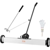 Image de VEVOR Balayeuse magnétique à roues de 36 pouces, capacité de 55 lbs, avec outil de ramassage magnétique extensible, poignée ajustable, balayeuse de ramassage magnétique pour ramasser les clous et les vis,