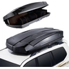 Image de VEVOR Coffre de toit pour voiture Coffre de rangement 488 L, ABS rigide Coffre de rangement avec ouverture des deux côtés et 2 sangles renforcées, coffre de rangement pour bagages pour SUV Noir