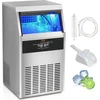 Image de Machine à glaçons commerciale VEVOR Machine à glaçons 47 kg / 24 h, Machine à glaçons cubique légère 15 kg Capacité de stockage de glace 50 pcs. Machine à glaçons en acier inoxydable avec filtre à eau et pelle à glace