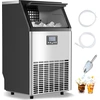 Image de Machine à glace commerciale VEVOR (54,43 kg/jour), capacité de stockage 14,97 kg, 45 glaçons en 15 minutes, convient pour les bars, les bureaux, les restaurants