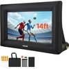 Image de Vevor Ecran De Projection Gonflable Diagonale De 427 Cm, Format 16:9, En 600d Lavable, Avec Sac De Rangement, Installation Facile, Pour Exterieur, Cinema Maison, Soiree A Theme, Jardin, Piscine