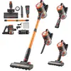 Image de Aspirateur sans fil VEVOR Puissance d'aspiration max. 40 kPa, aspirateur à main rechargeable avec réservoir à poussière & écran LED, aspirateur à main avec 47 min d'autonomie pour tapis Poils d'animaux Sols durs