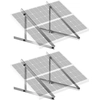 Image de VEVOR Supports de montage pour panneaux solaires de 50 pouces, supports d'inclinaison réglables de 0 à 90° supportent des panneaux solaires de 100 à 550 W, supports légers en aluminium