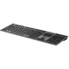 Image de Clavier sans fil rechargeable HP 725 pour plusieurs appareils, taille standard (100 %), sans fil, RF + Bluetooth, noir