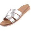 Image de Skechers Bobs Desert Kiss Low Peak Look Femme Pantolette Argent