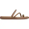 Image de Sandale Crocs Miami, modèle "Toe Loop", couleur chocolat, pour femmes, taille européenne 42-43