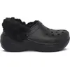 Image de Chaussures Crocs Classic Platform Fuzz Lined 212854BLK