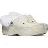 Image de Crocs Classic Platform Fuzz Lined Clog 212854-2Y2 Sabots Femme Beige