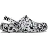 Image de Crocs, modèle classique "Confetti", unie, pour adultes, couleur noir et blanc, taille 36-37