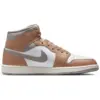 Image de Jordan Aj1 Mid Homme - Baskets, Marron - Pointure 42.5 - Cuir, Synthétique