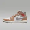 Image de Nike Jordan 1 Mid « Rattan White College Grey » Gris, taille : 42