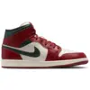 Image de Jordan Aj1 Mid Homme - Baskets, Blanc - Pointure 42 - Cuir, Synthétique