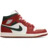 Image de Jordan Aj1 Mid Homme - Baskets, Blanc - Pointure 40 - Cuir, Synthétique