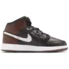 Image de Jordan Aj1 Mid - Sneakers Enfant - Marron - Pointure 38 - Cuir