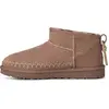 Image de Bottes d'hiver UGG Classic Ultra Mini Biarritz pour femme   Cuir velours à poils, marron, taille 36 (EU)