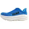 Image de Hoka M Bondi 9 : Chaussures de sport pour femmes, chaussures d'entraînement, chaussures de course, couleur bleue