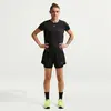 Image de NIKE W NK ONE DF HR Short 2 en 1, noir/blanc, taille XXL