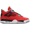 Image de Jordan Retro 4 Homme - Baskets, Rouge - Pointure 42 - Cuir