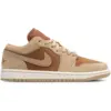 Image de Jordan AJ1 Low Femme - Baskets, Marron - Pointure 38 - Cuir