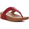 Image de Fitflop Lulu, sandales en cuir pour femmes, couleur rouge foncé   Taille 6 UK - 39 EU - 8 US / Rouge foncé