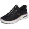Image de Baskets Skechers Skech-Air Summits pour femmes, couleur noire avec détails rose doré, taille 37 EU