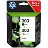 Image de HP 303 Black/Tri - Color Original Ink Cartridge 2-Pack - Neuf