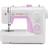 Image de SINGER Simple 3223 Machine à coudre automatique rose et blanc 23 points bras libre