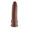Image de Dildo King Cock avec testicules - 25cm - Sombre