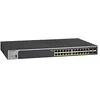 Image de Netgear (GS728TPP Smart Switch Ethernet Web manageable PoE Professionnel 28 Ports RJ45 Gigabit - Switch RJ45 avec 24 Ports PoE+ 380 W, 4 Ports SFP 1 Gigabit, Bureau/en Rack, Protection à Vie ProSAFE en occasion ou reconditionné